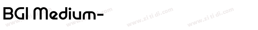 BGI Medium字体转换